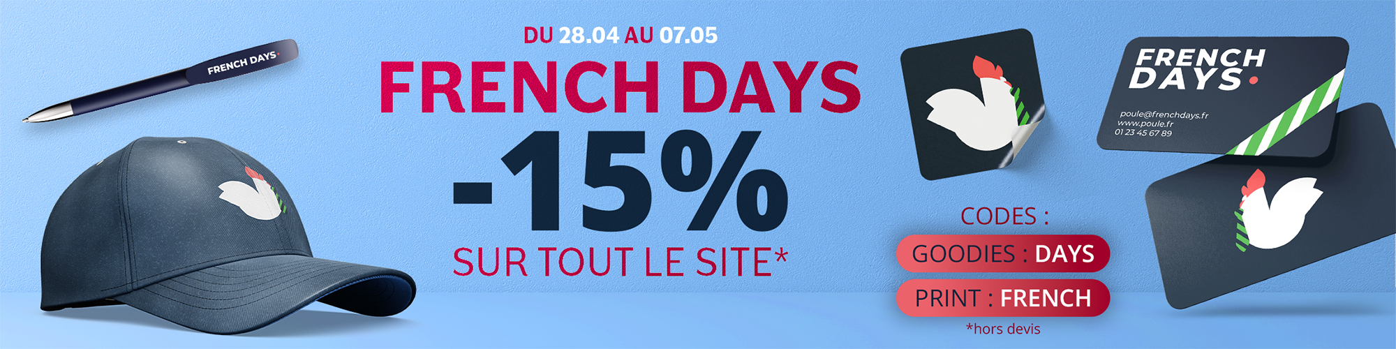 French days 2025 -15% sur tout le site
